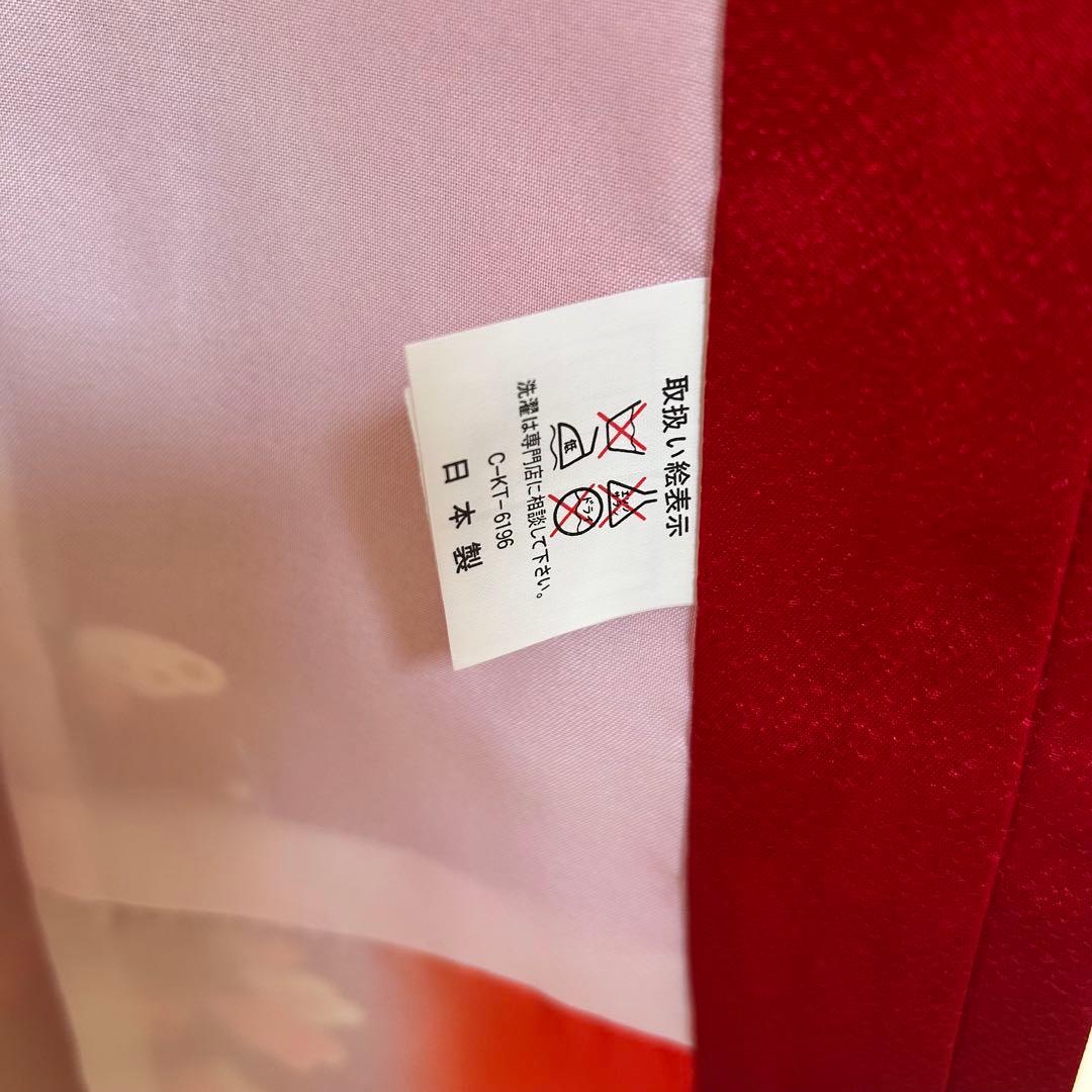 【いそろく様ご希望品】着物　七五三　7歳　女の子　13点　フルセット　深赤