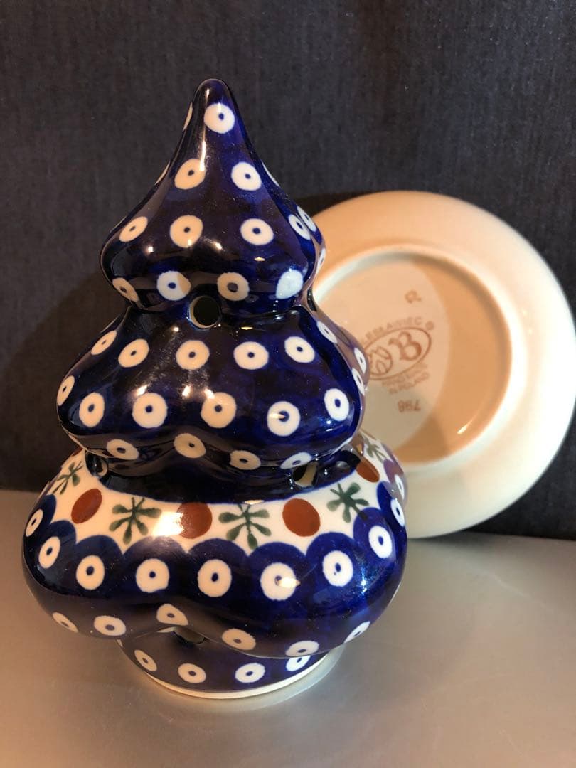 Poland 'ボレスワヴェツ・ポーリッシュポタリー＃陶器キャンドルランプ