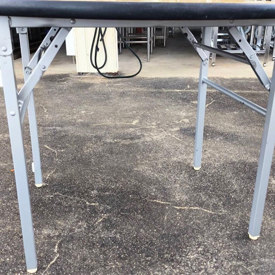 円形 ミーティングテーブル 折りたたみ会議机 サイズ約900×900×700mm