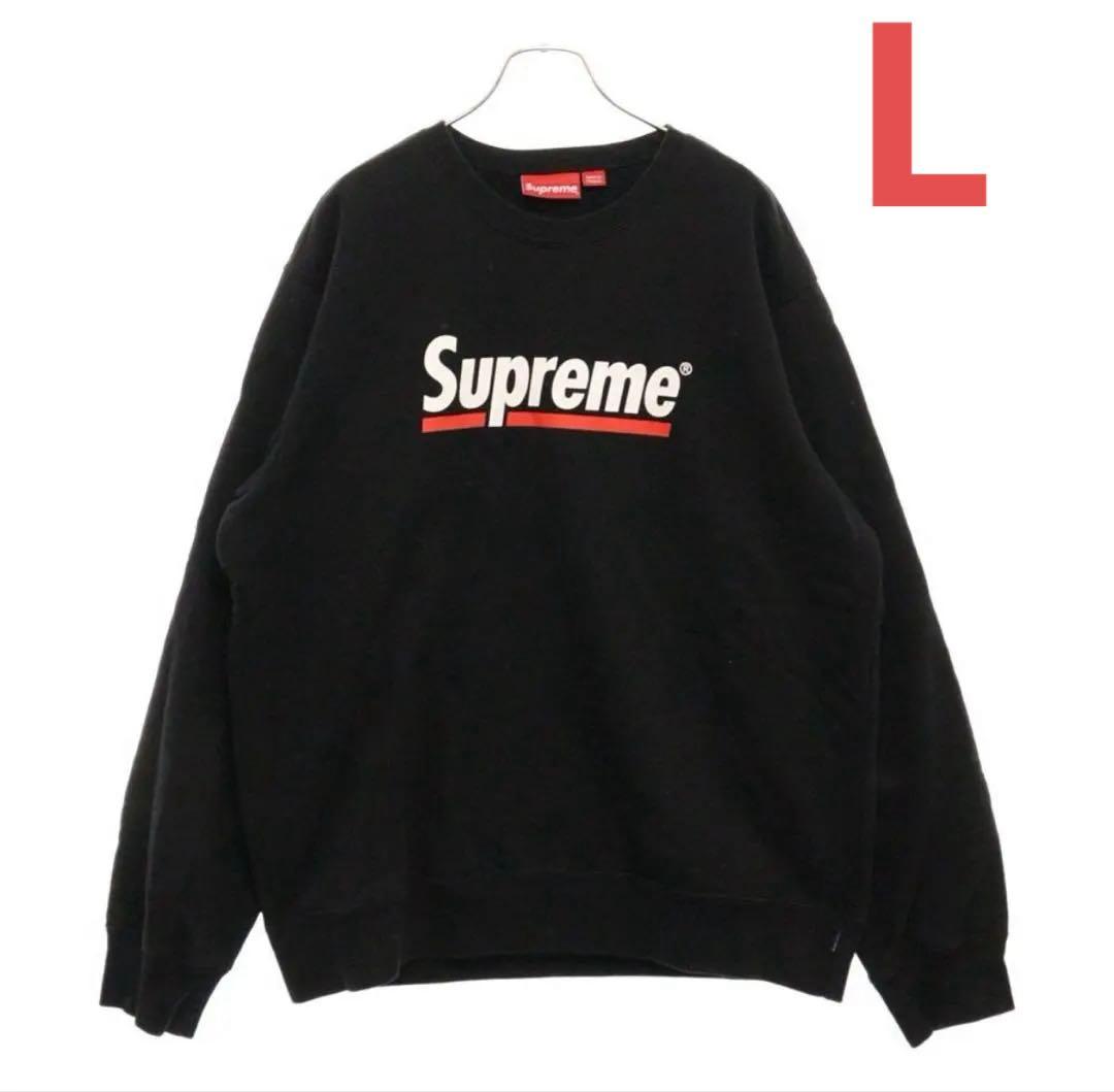 トップス Supreme Underline Crewneck Black L