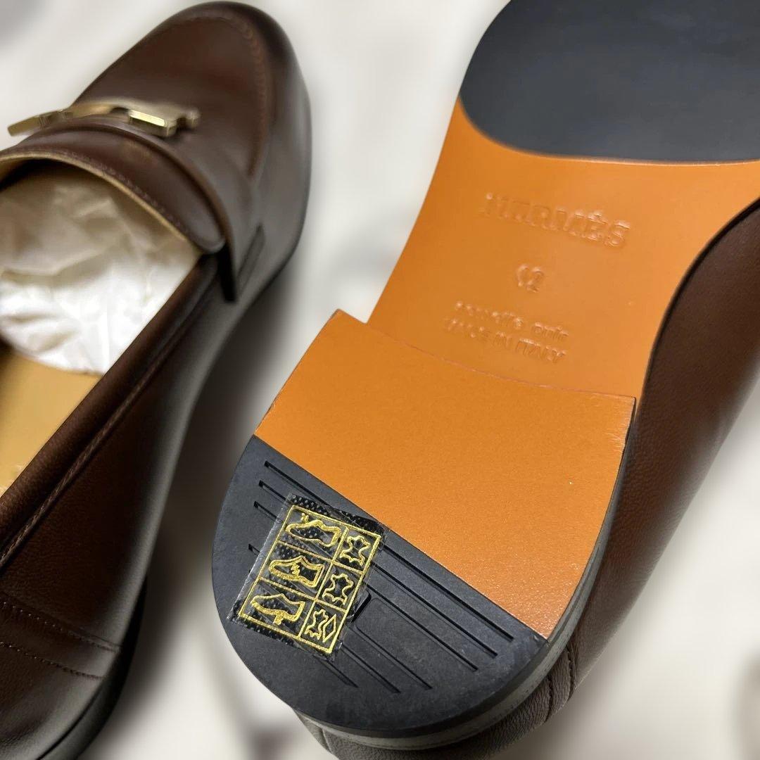 HERMES エルメス　革靴　モカシン　試着程度