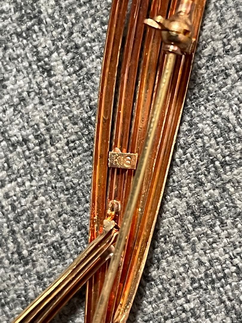 K18 ブローチ　一旦値下げします。