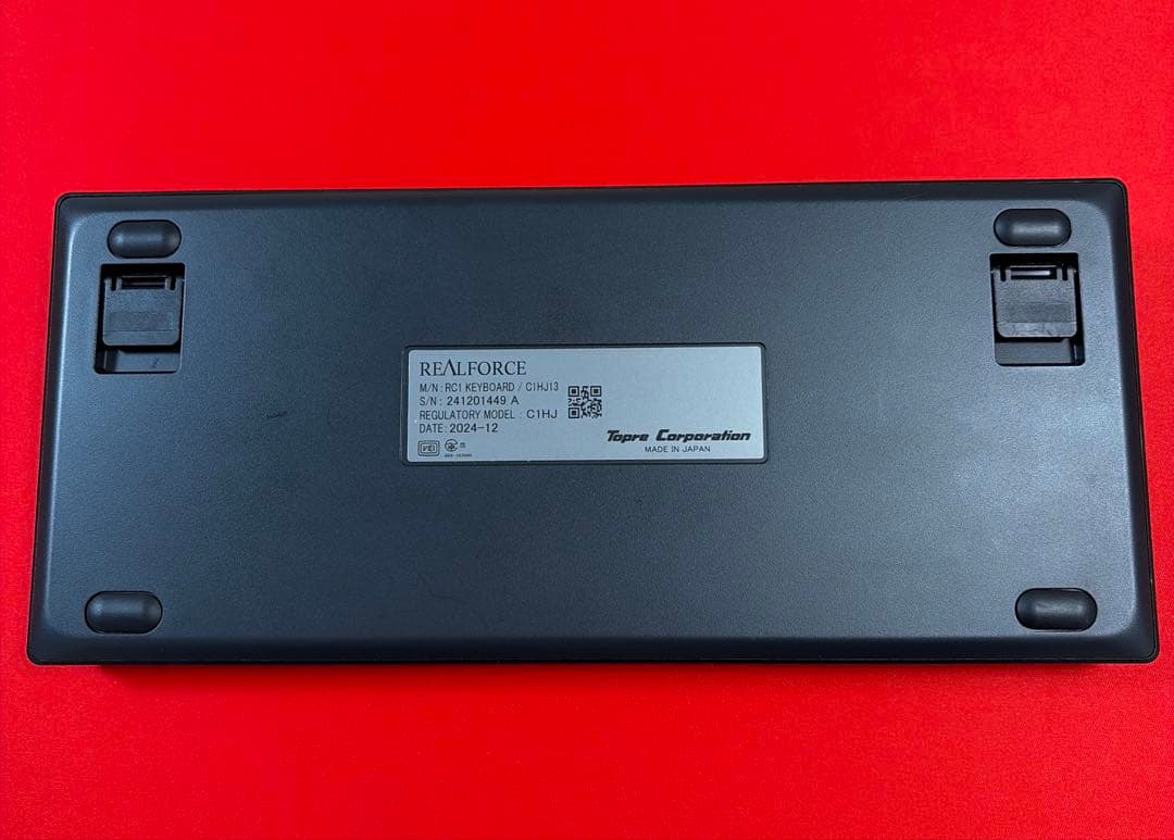 REALFORCE RC1 70% ブラック 日本語配列 キー荷重 30g