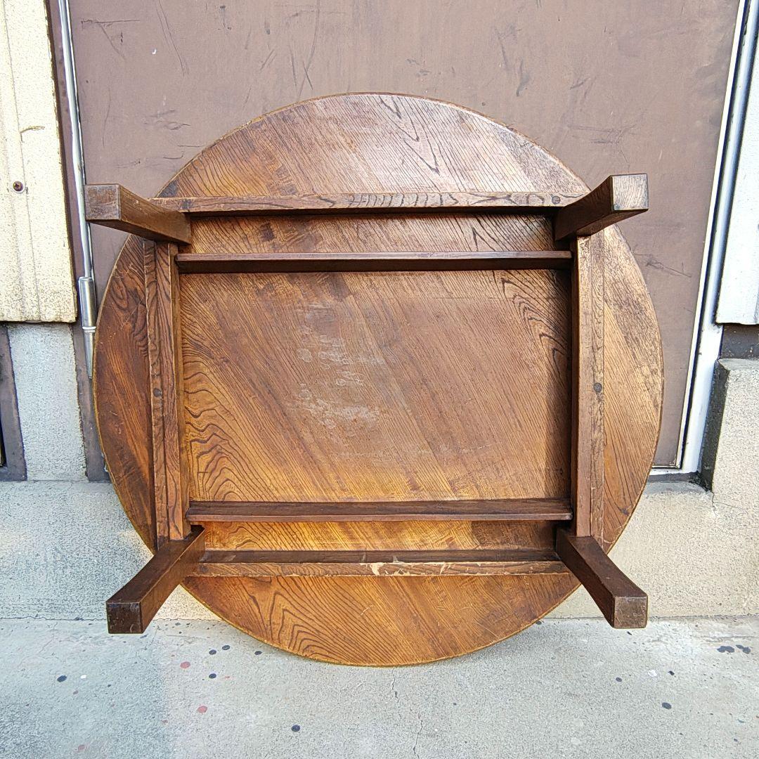 木製　卓袱台　ちゃぶ台　折り畳み　古家具　レトロ