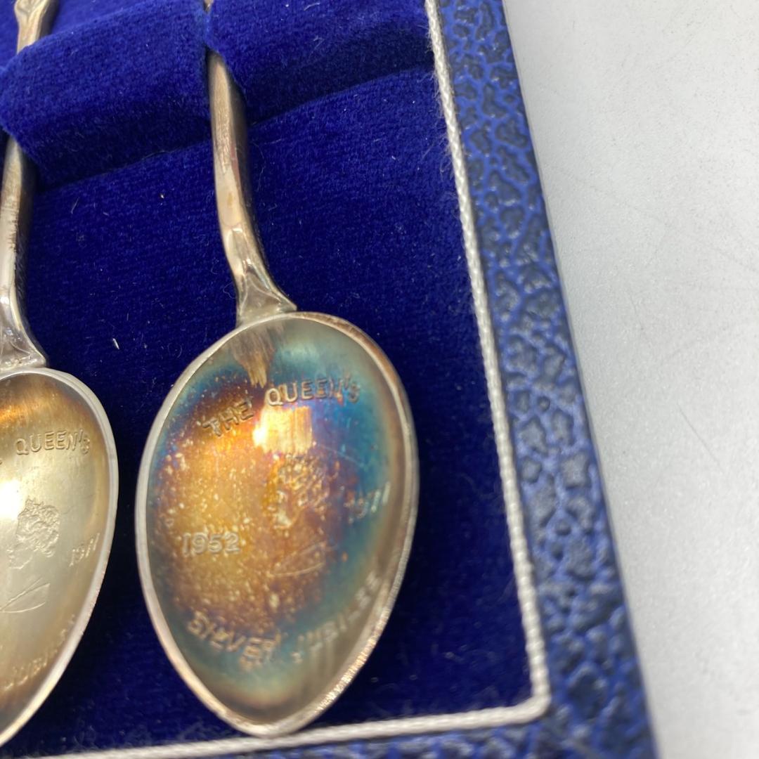 ▼Mappin&Webb　英国　花　シルバースプーン　ホールマーク　1977年