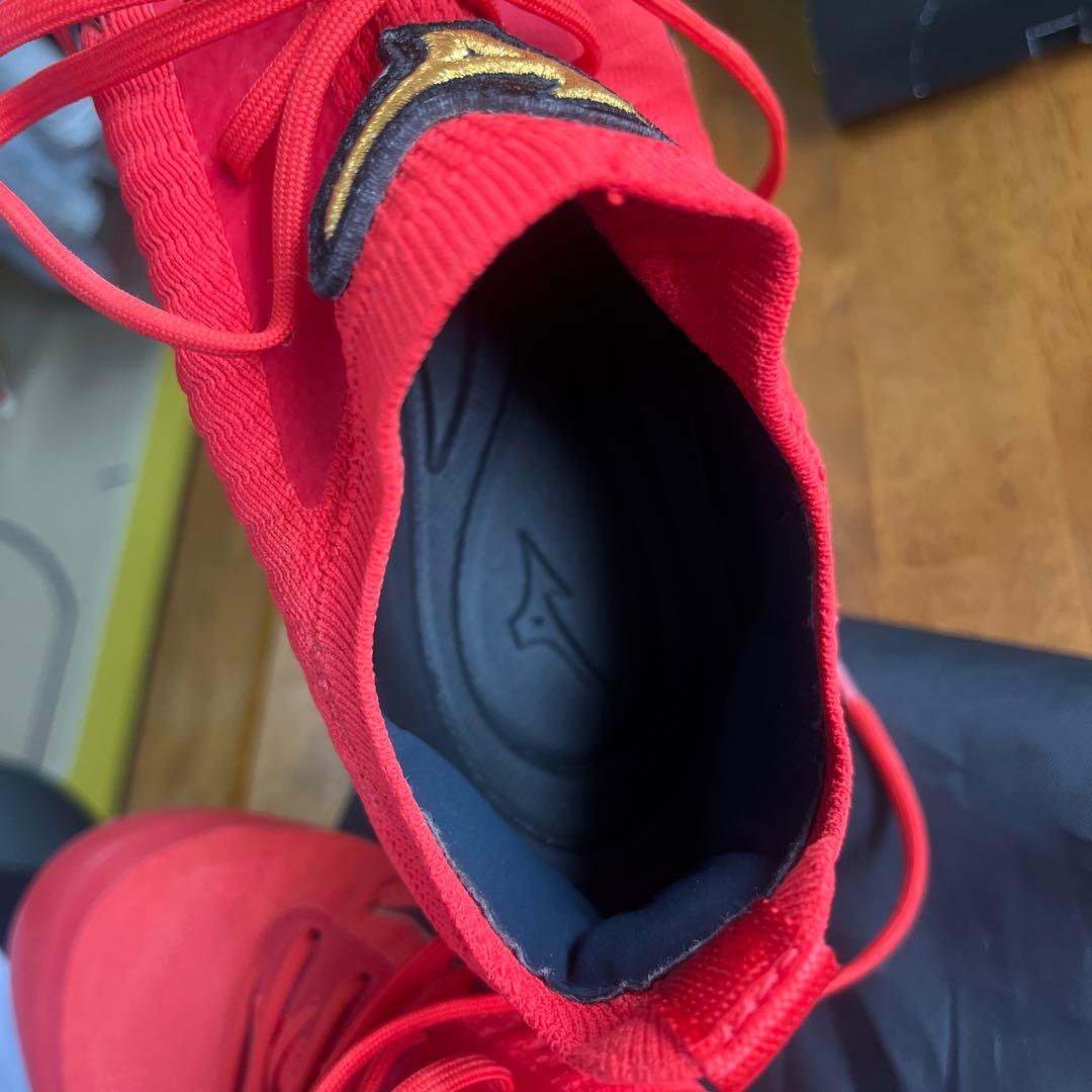 限定品MizunoPro レッド スパイク 収納袋付き