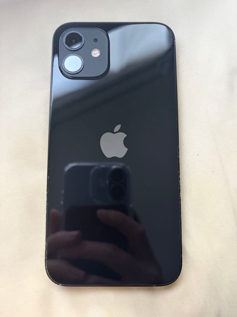 Apple iPhone 12 ブラック 本体 SIMフリー 充電容量73%