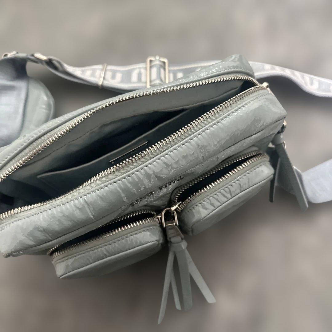 本日のみmiu miu ショルダーバッグ 水色かわいいケース付き