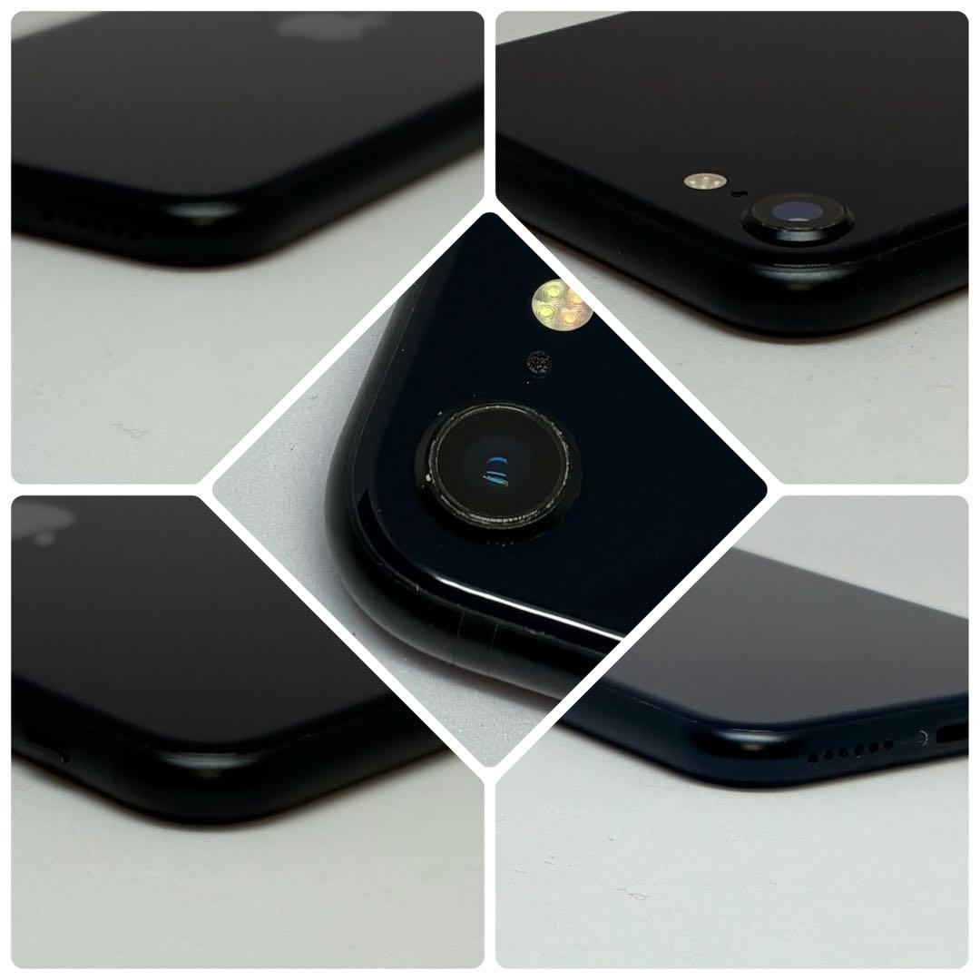M27美品【電池新品100％表示】iPhone SE3 128GB ミッドナイト