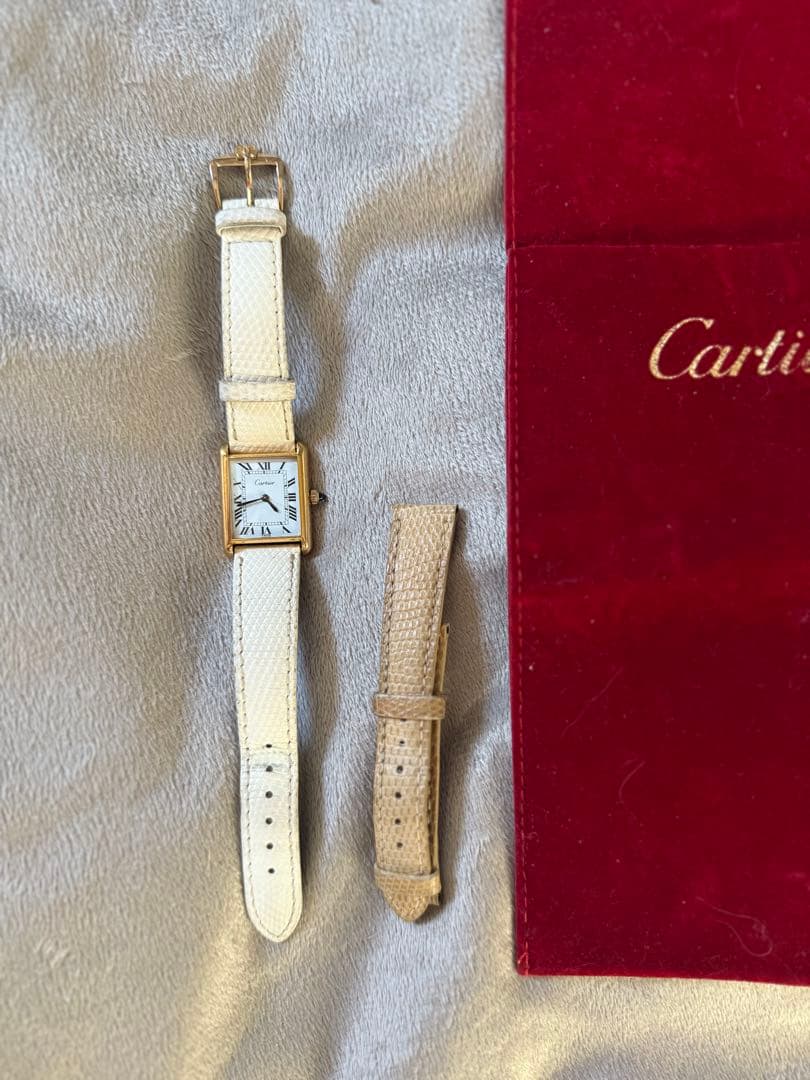 プレマストタンク　ベルト3色あり　Cartier 時計