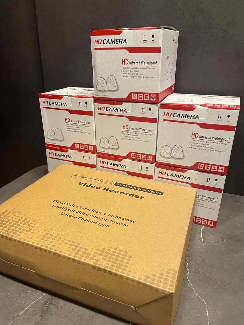 ZOSI ゾシ 防犯カメラ 7個 レコーダーセット 4K 800万画素 AI検知