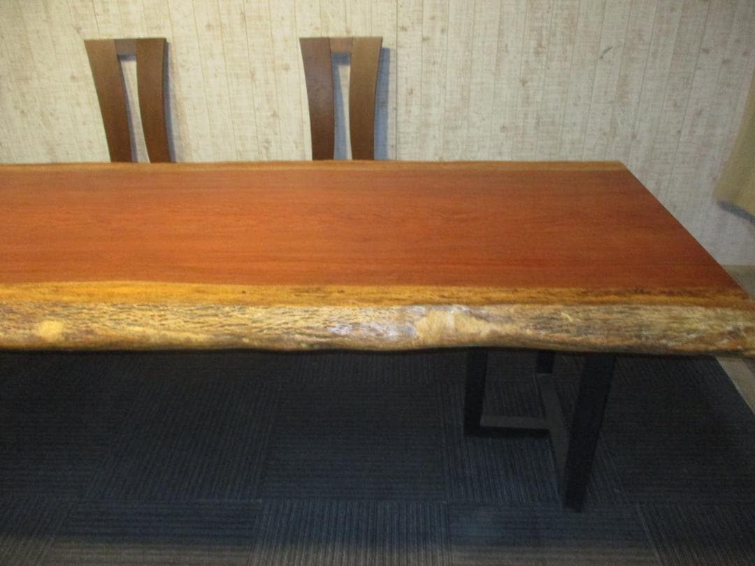 # 1276■　ブビンガ　テーブル　カウンター　ダイニング　座卓　一枚板　天板
