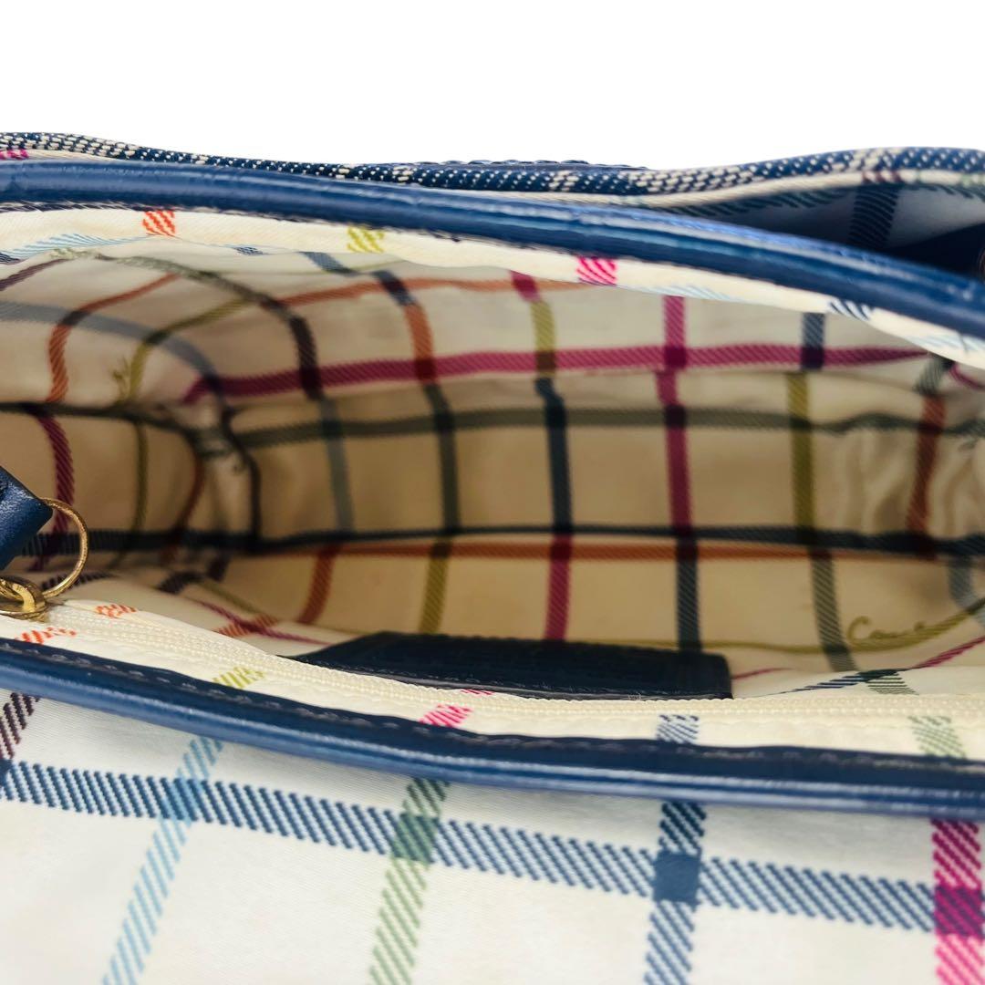 COACH コーチ デニム ショルダーバッグ 斜め掛け ソーホー シグネチャー