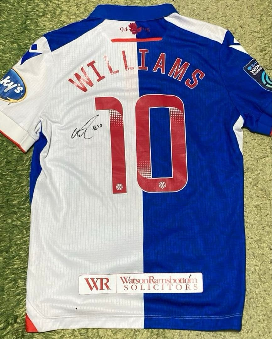 サッカーユニフォーム Black Burn Rovers W