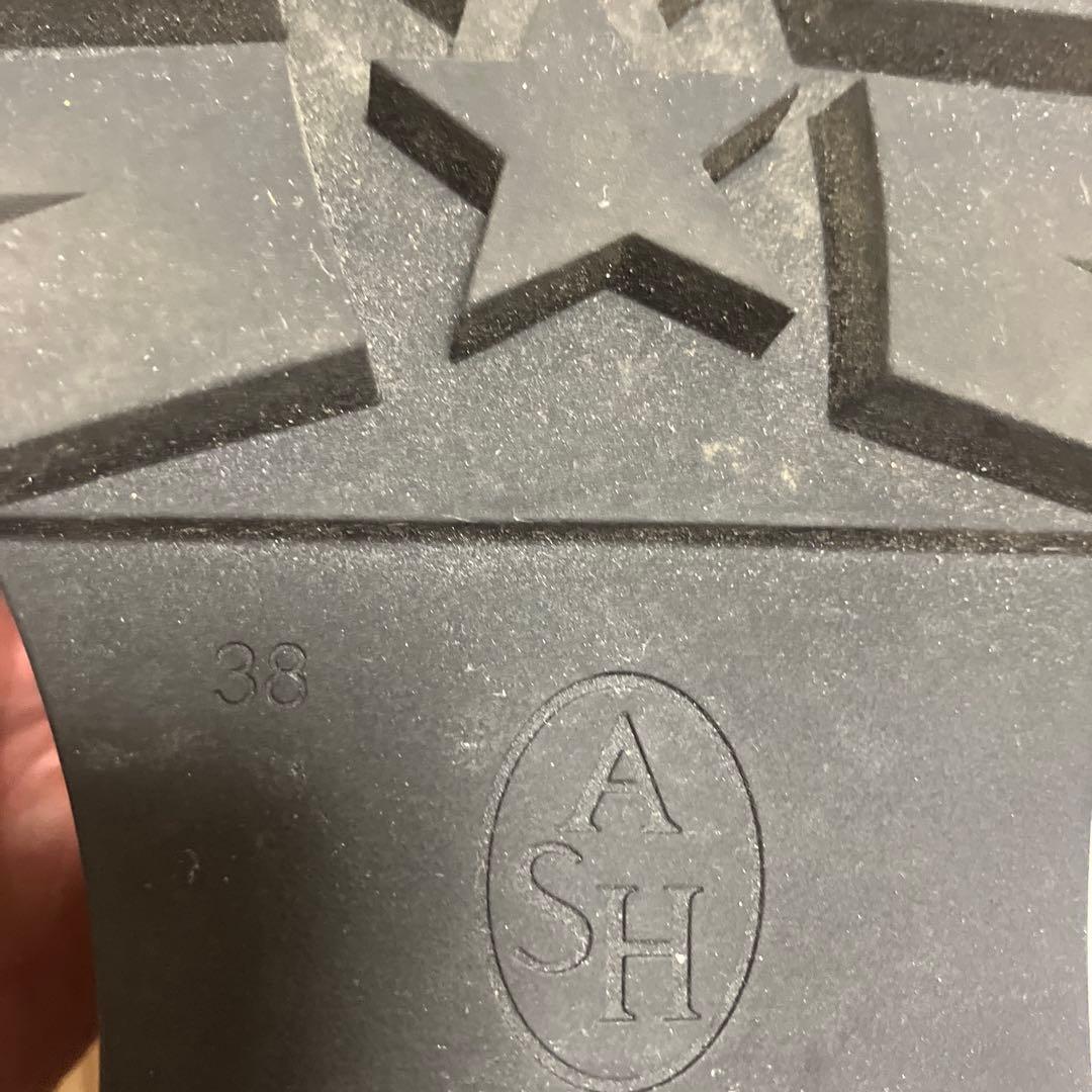 ASH 黒サイドゴアショートブーツ