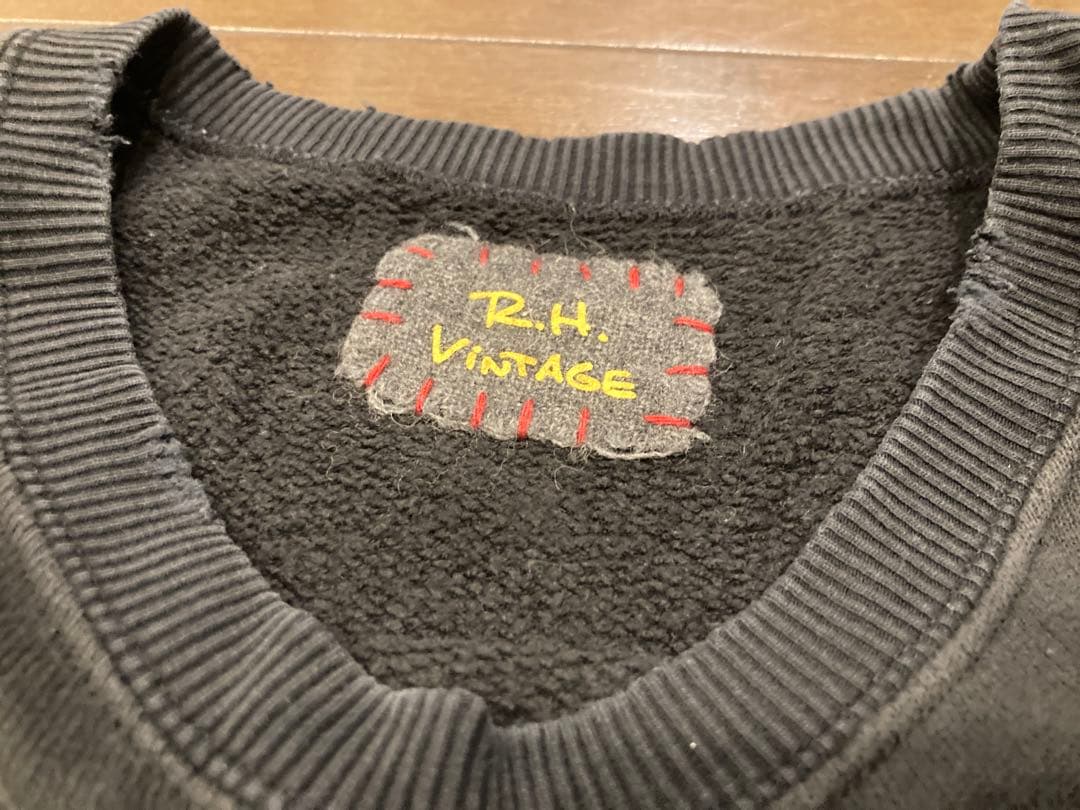 美品☆R.H. VINTAGEロンハーマン☆ミッキーマウス☆スウェット☆ブラック