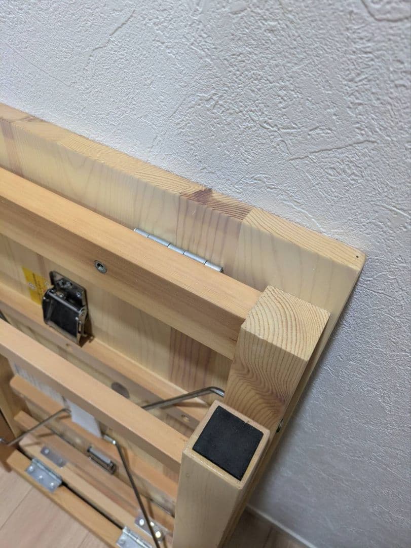 岐阜愛知引取☑️山善天然木パイン材折り畳み机テーブル折りたたみ木製