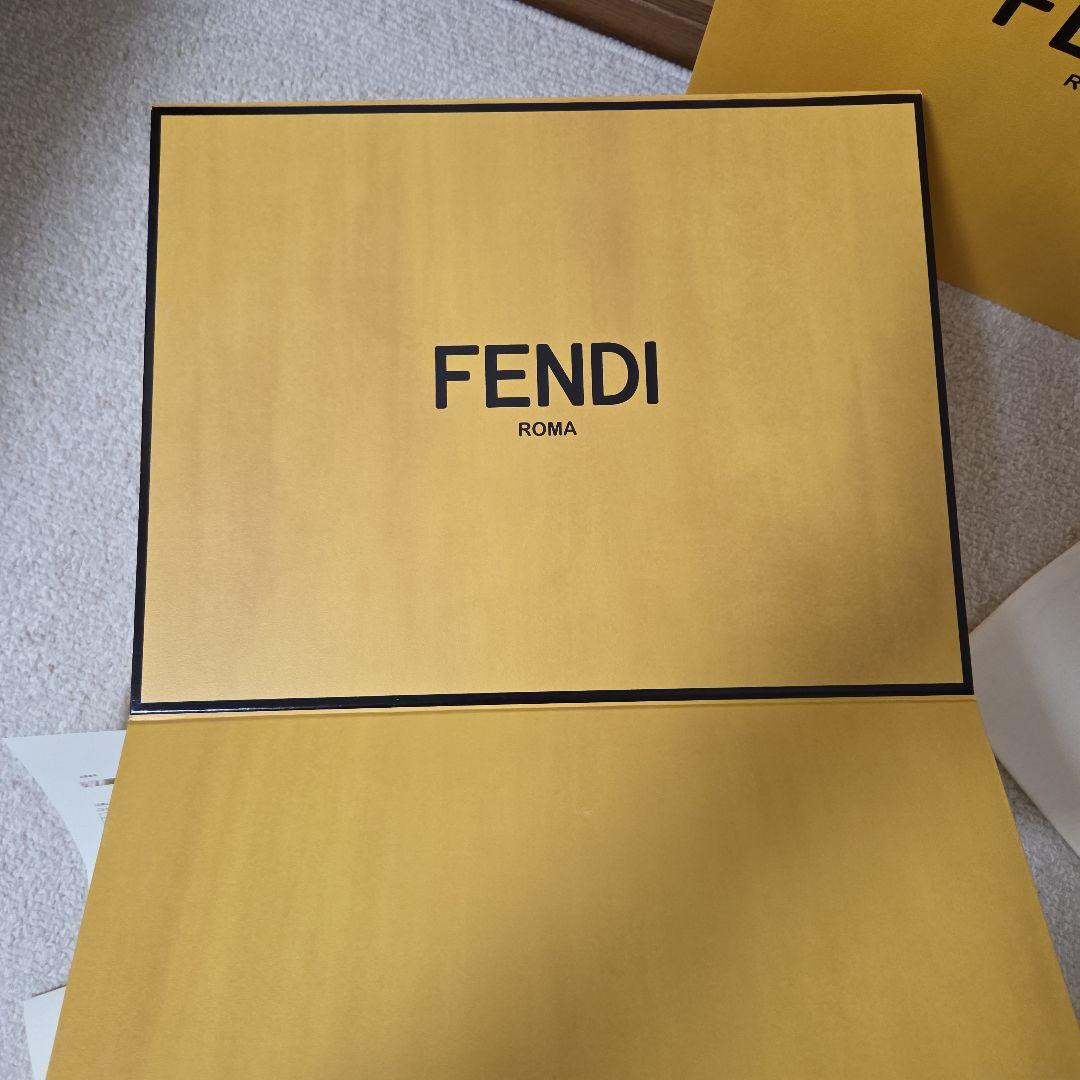 FENDI フェンディ モン トレゾール ブラウンレザー ミニバッグ
