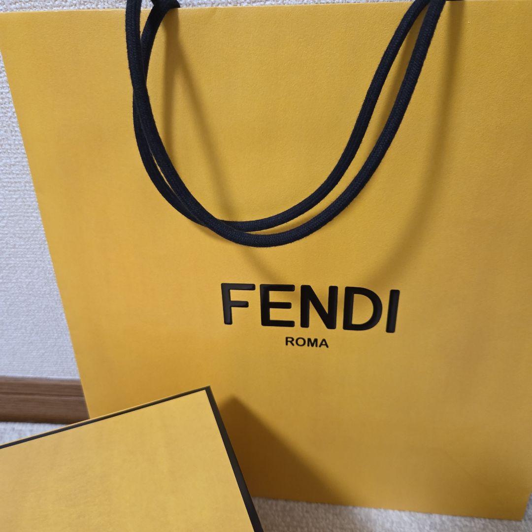 FENDI フェンディ モン トレゾール ブラウンレザー ミニバッグ