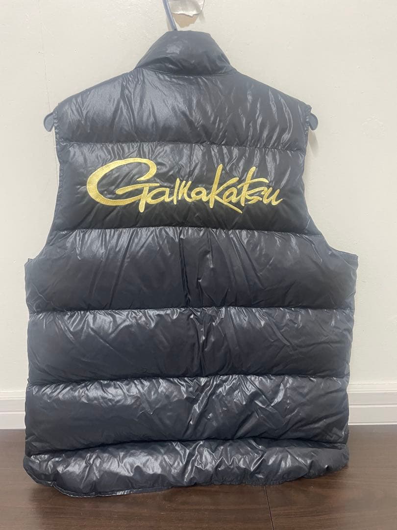 B　Gamakatsu ダウンフィッシングベスト LL ブラック
