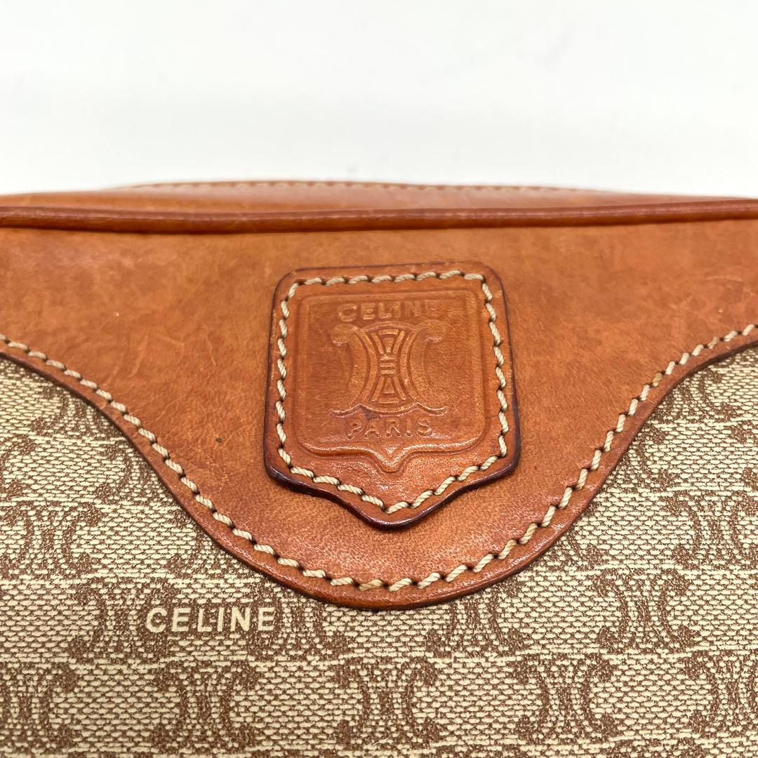 【美品】オールドセリーヌ　ショルダーバッグ　マカダム　ヴィンテージ　トリオンフ