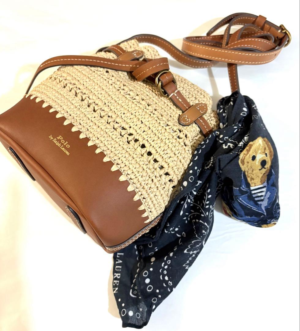 未使用　ポロラルフローレン　カゴバッグ　ショルダーバッグ