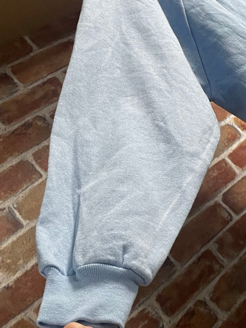 80's　USA製　Disney ディズニー　ミッキー　ラグランスウェット　L