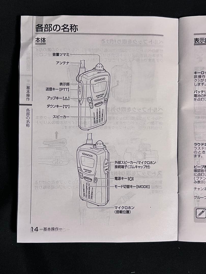 値下げ　未使用　KENWOOD UBZ-LM20 トランシーバー　セット