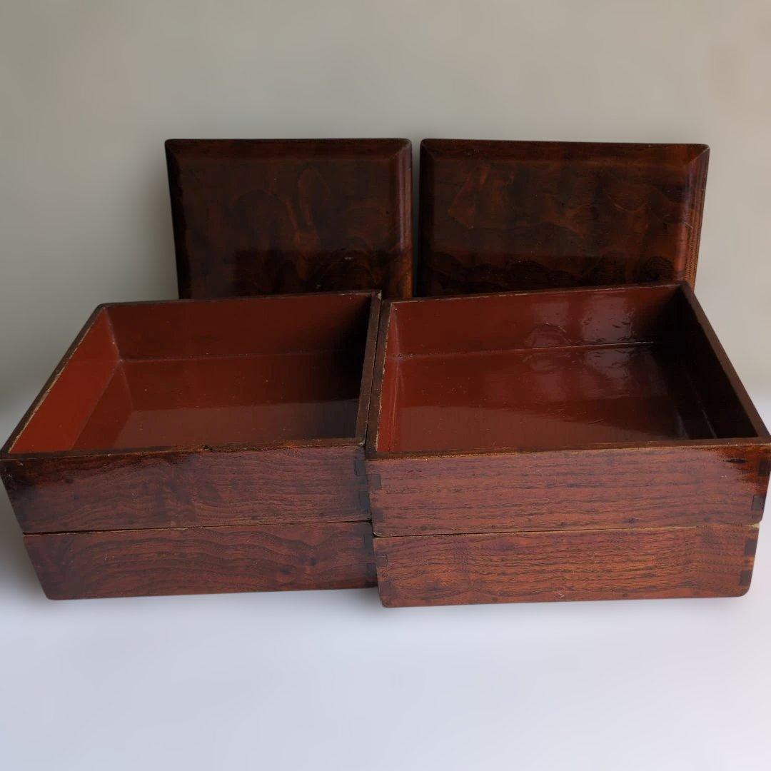 骨董品　訳あり　昔のオカモチ？木製収納箱