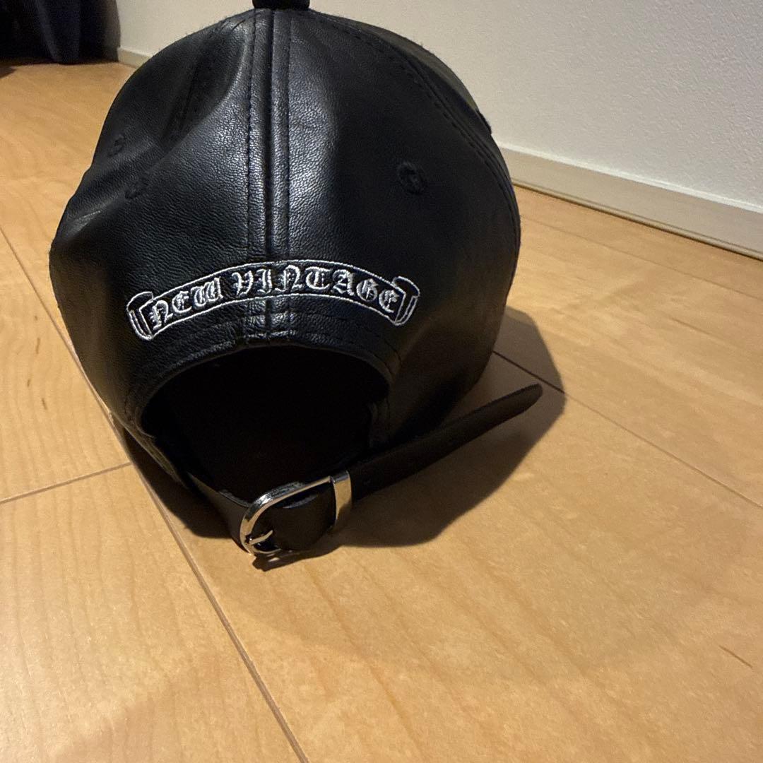 クロムハーツ レザー ニューヨークヤンキース キャップ