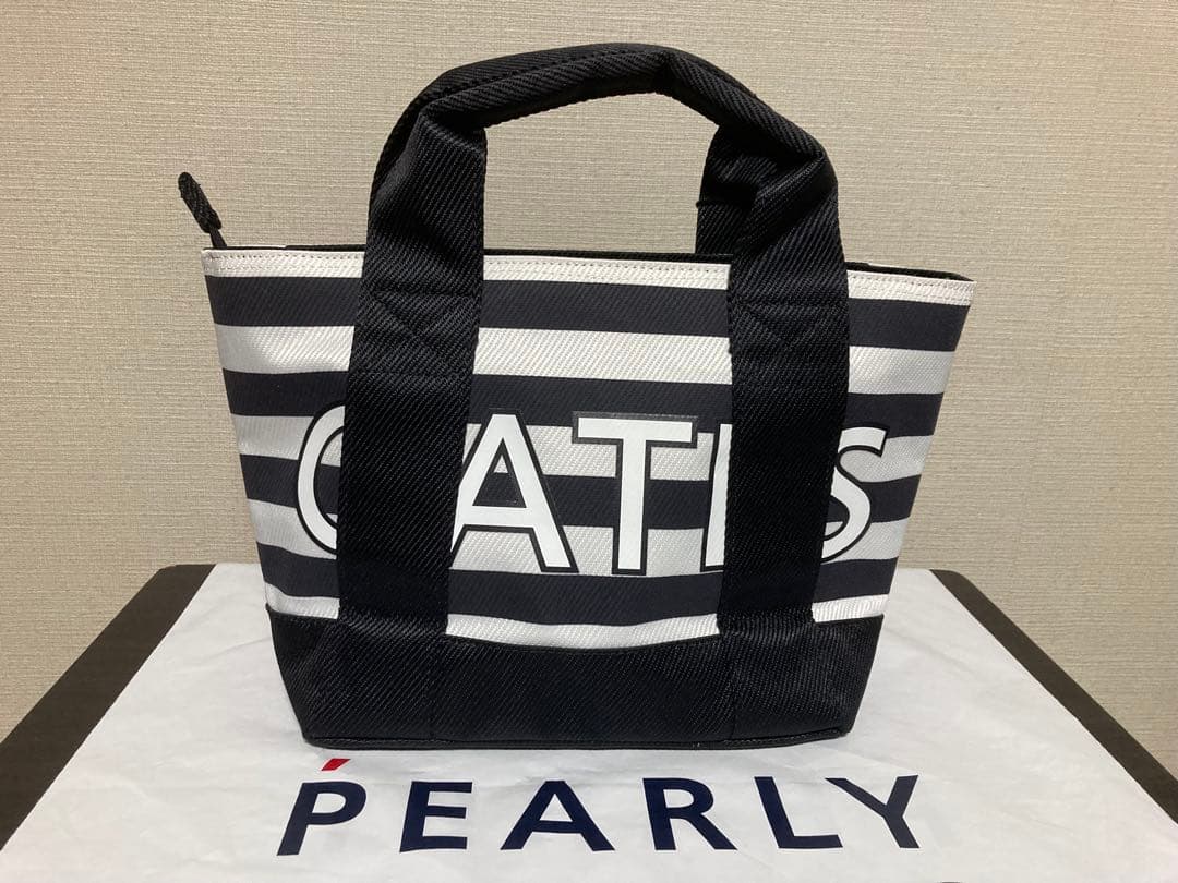 パーリーゲイツ　カートバッグ　現行モデル　ボーダー柄　新品未使用