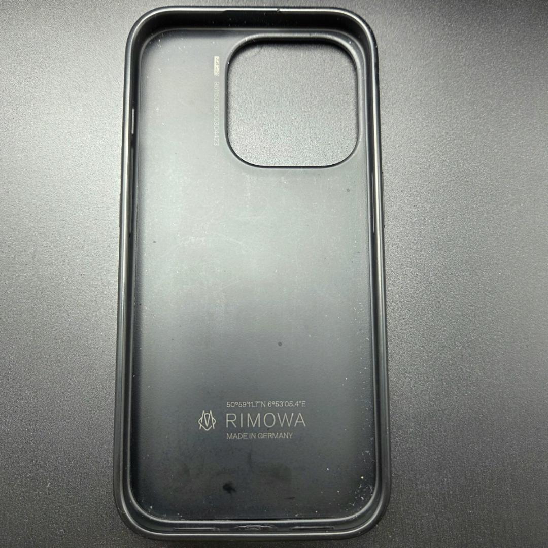希少 リモワ iPhone 15pro スマホケース ブラック ハードケース
