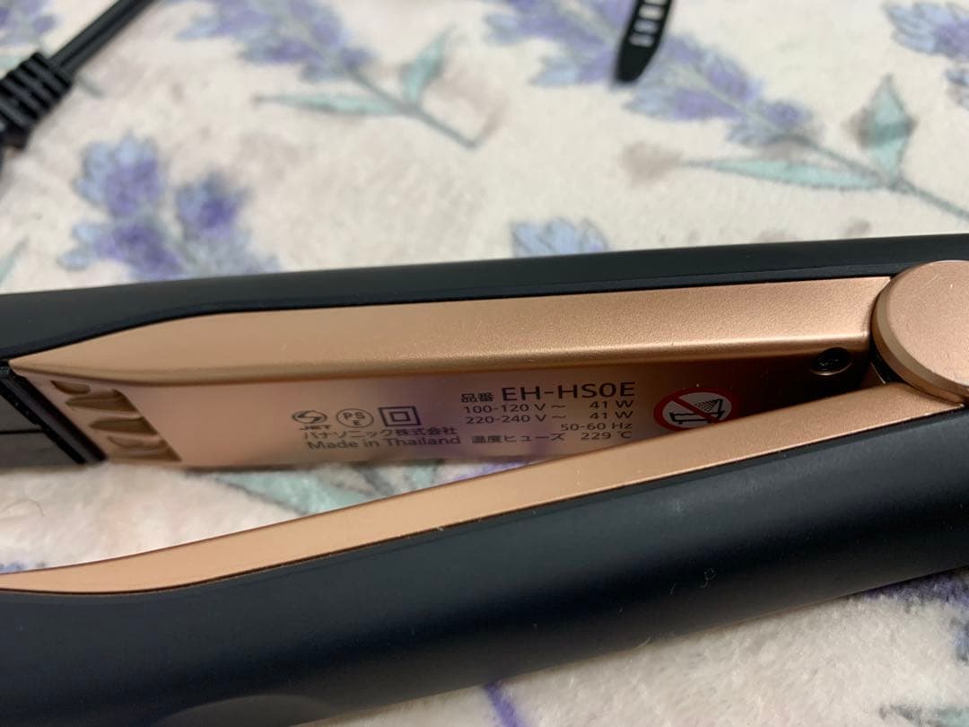 【美品】Panasonic ナノケア　ストレートヘアアイロン　EH-HS0E