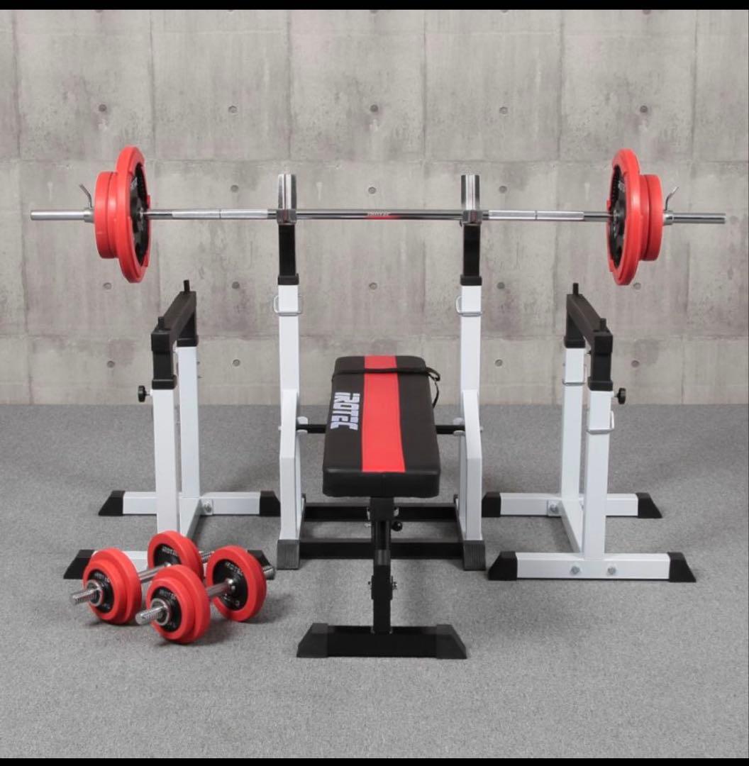 iROTEC トレーニングベンチ バーベルセット