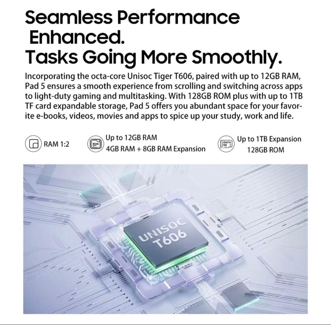 【新品】OSCAL Pad5 タブレット 8.68インチ Android14