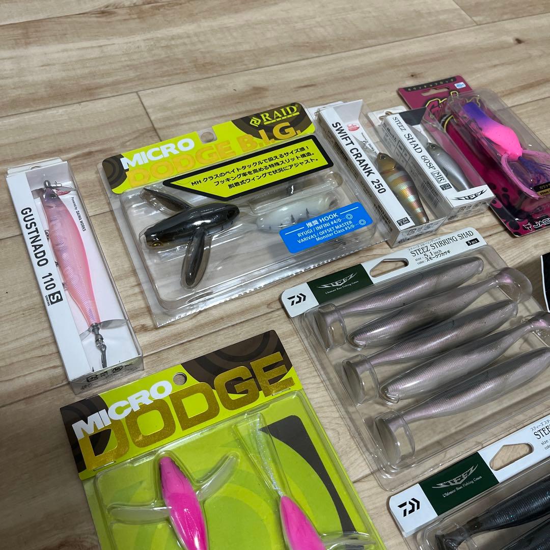 ジャッカル ダイワ レイド シマノ 未使用ブラックバスルアー12点まとめ売り