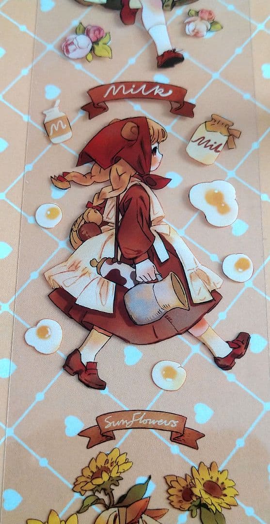 J902＃法式小甜心(PET)田小宝切り売り海外人物マステ女の子