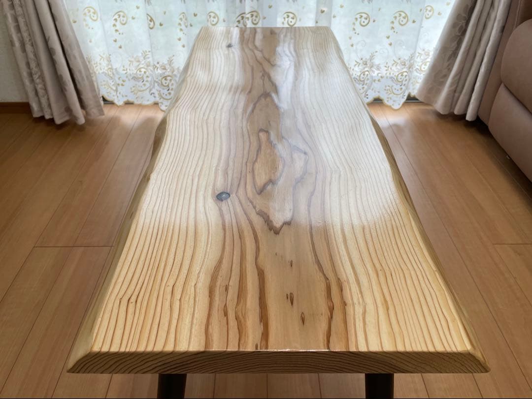 一枚板テーブル　新品未使用品　無垢　コーヒーテーブル