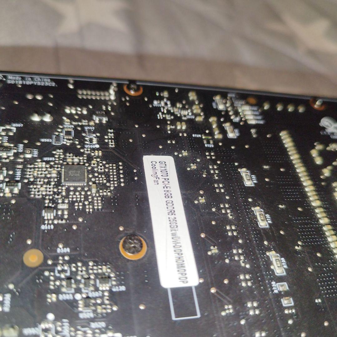 Nvidia Geforce GTX1070 8GB 動作確認済