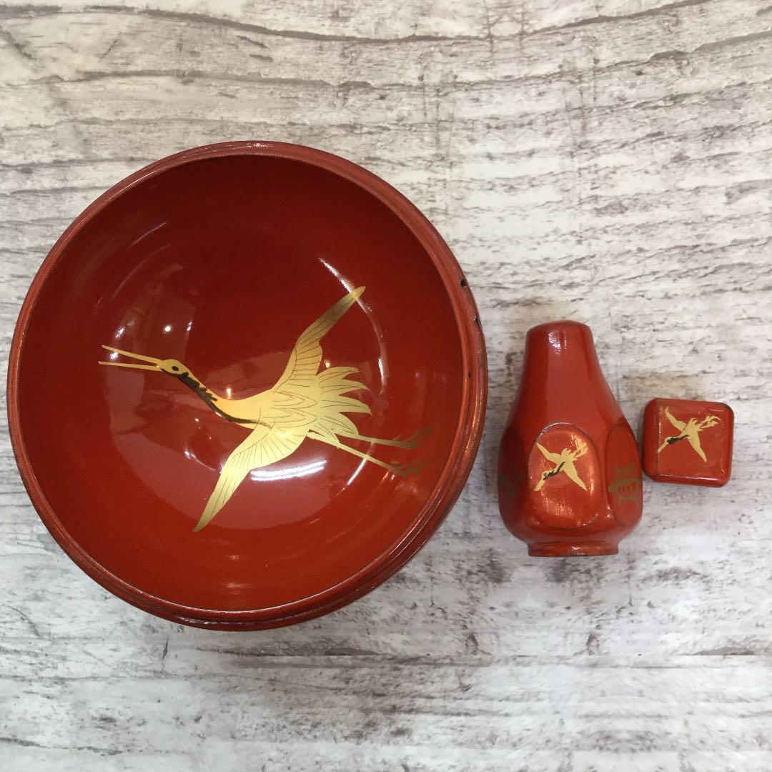 昭和レトロ だるまの塗りの椀