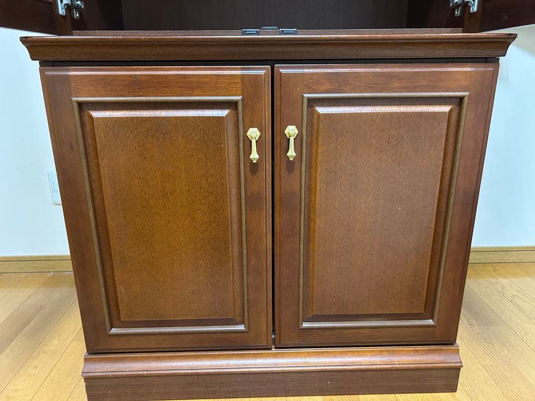 MARUNI マルニ木工 地中海シリーズ ハイボード書棚　木製キャビネット