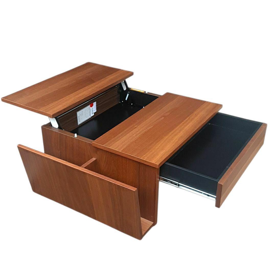 モリタインテリア TONO リビングテーブル デスク 引出 ウォールナット