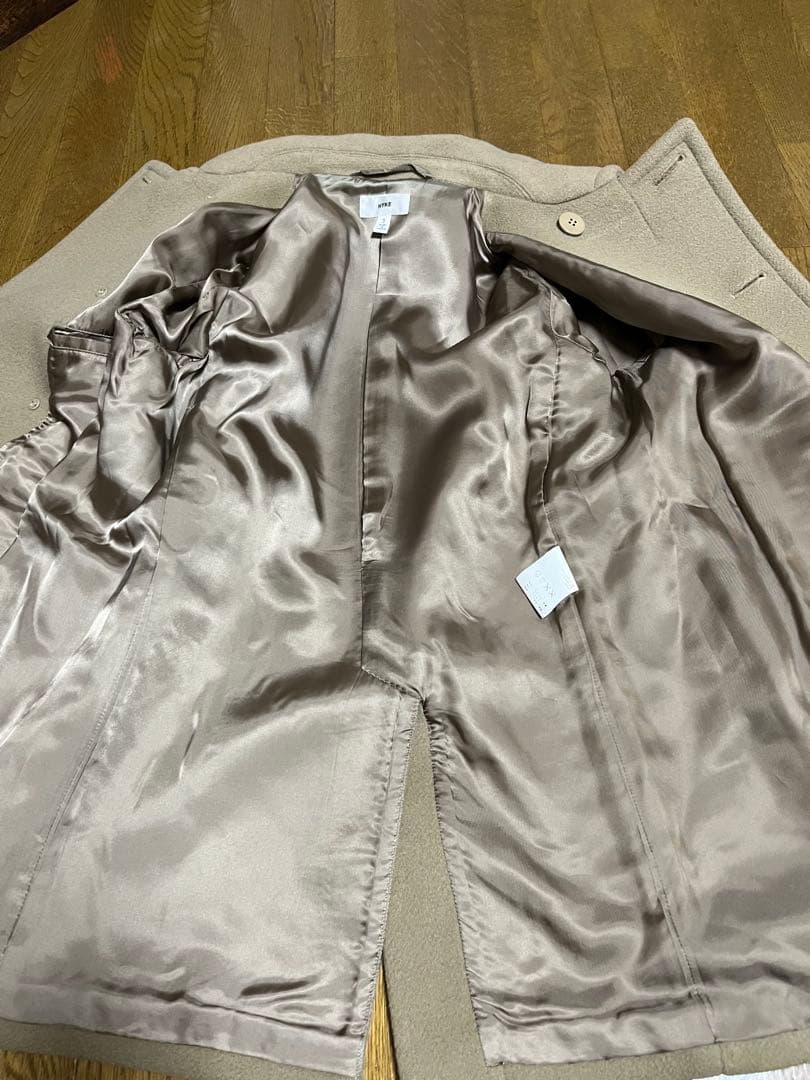 HYKE メルトンウール　ピーコート サイズ3