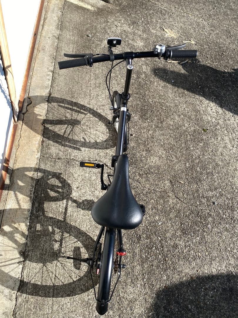 キャプテンスタッグ　折りたたみ自転車　ブラック