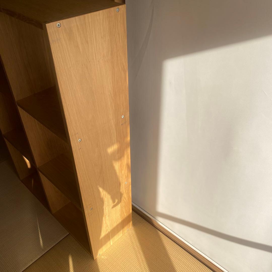 値下げ不可　無印良品　スタッキングシェルフ　３段×２列　オーク材