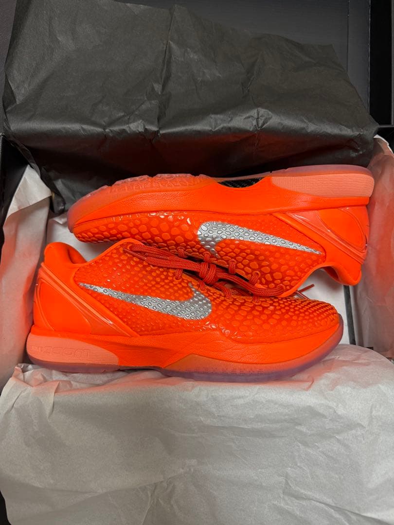 NIKE Kobe6 Protro Total Orange 25cmバッシュ
