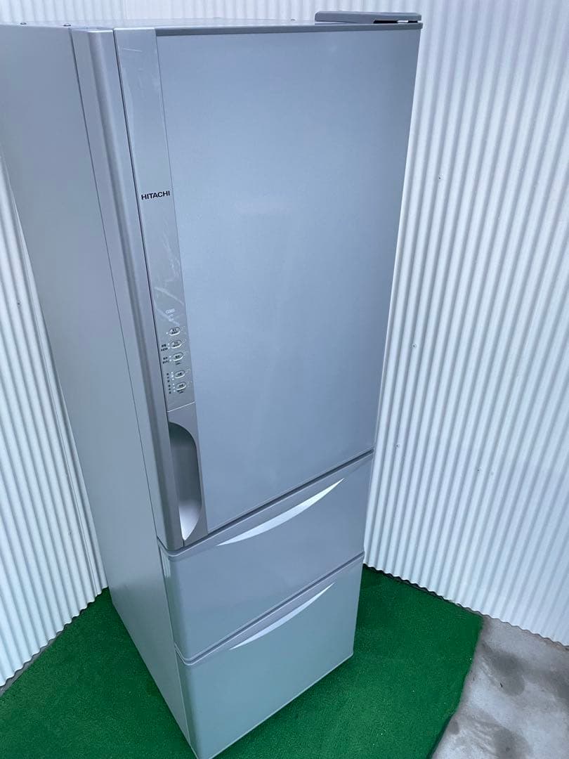 825 日立 315L 3ドア冷蔵庫 真ん中野菜室 真空チルド ライトシルバー