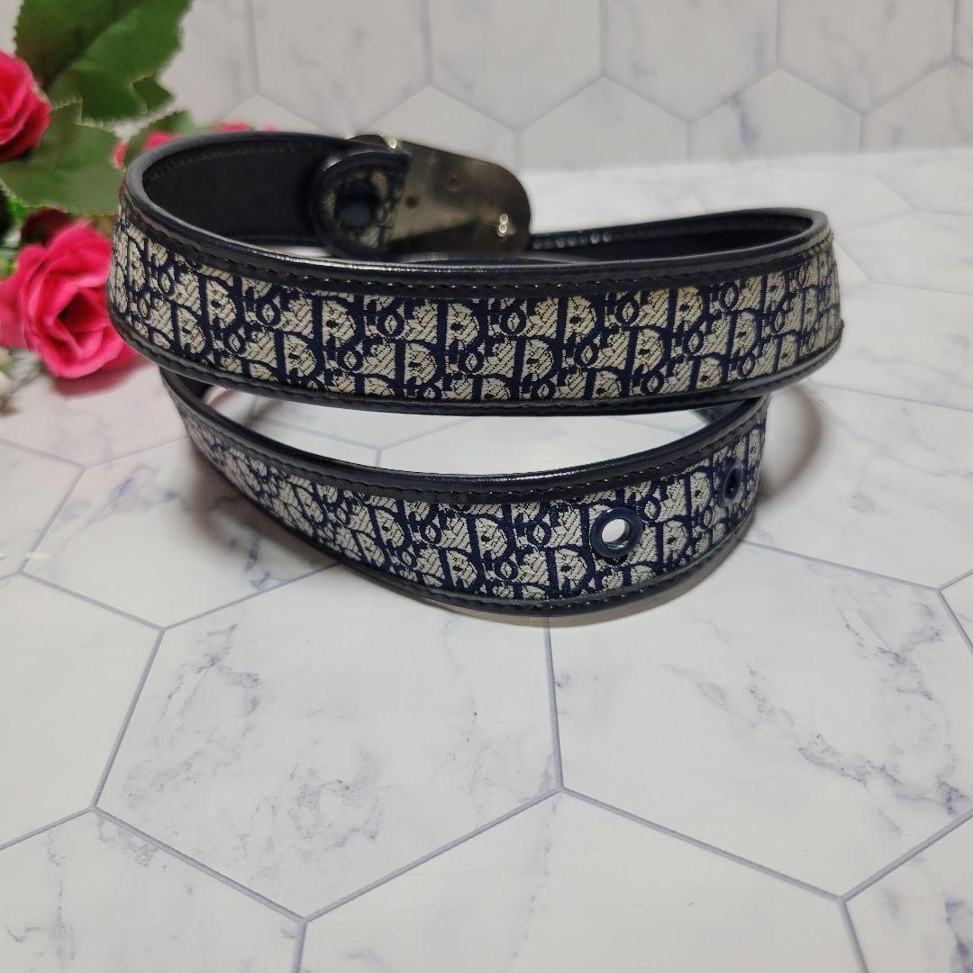 Dior　オブリーク　ジャガード　ロゴマーク総柄ベルト