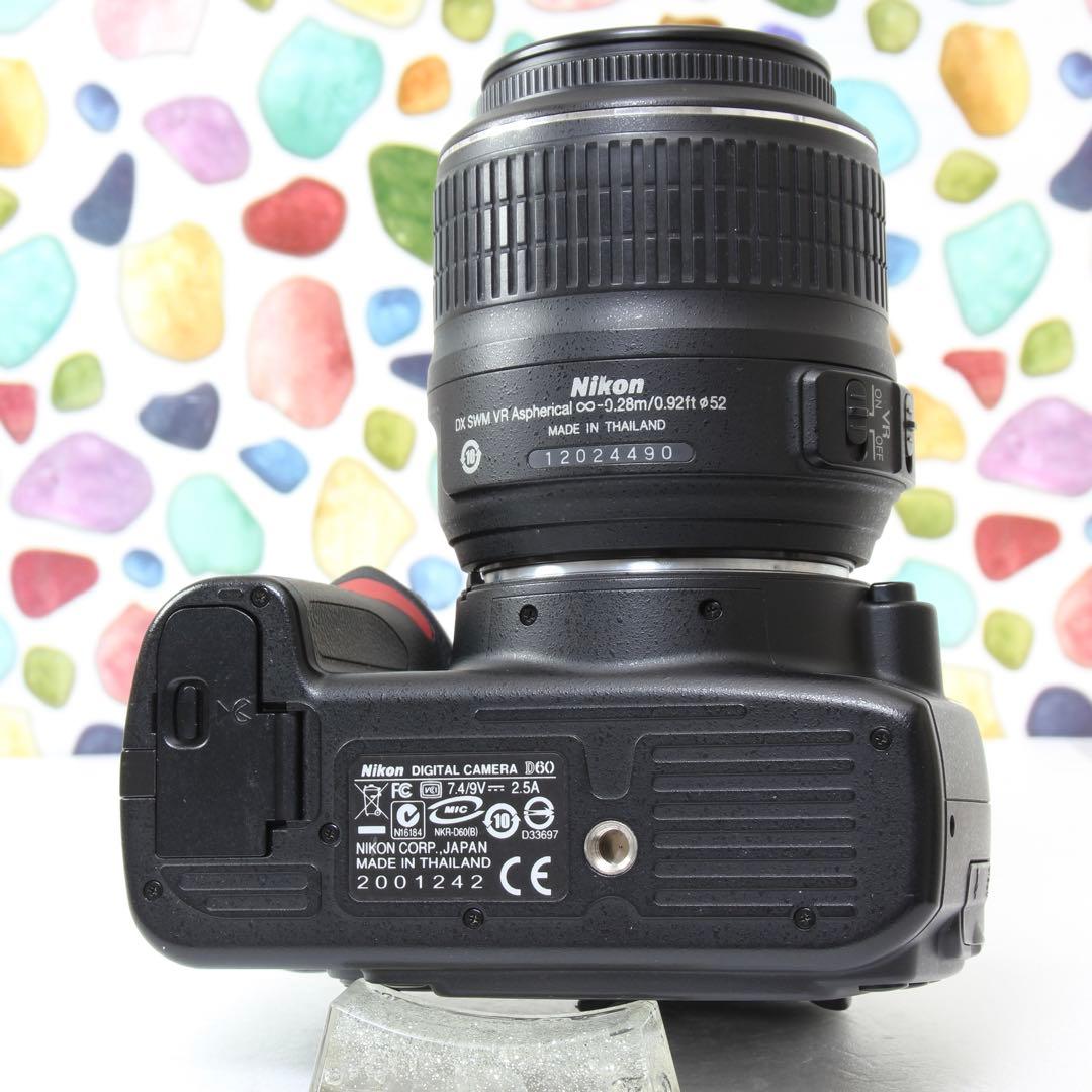♥︎◇NIKON D60 ◇おすすめカメラ♪ ◇スマホ転送♪ ◇レンズキット