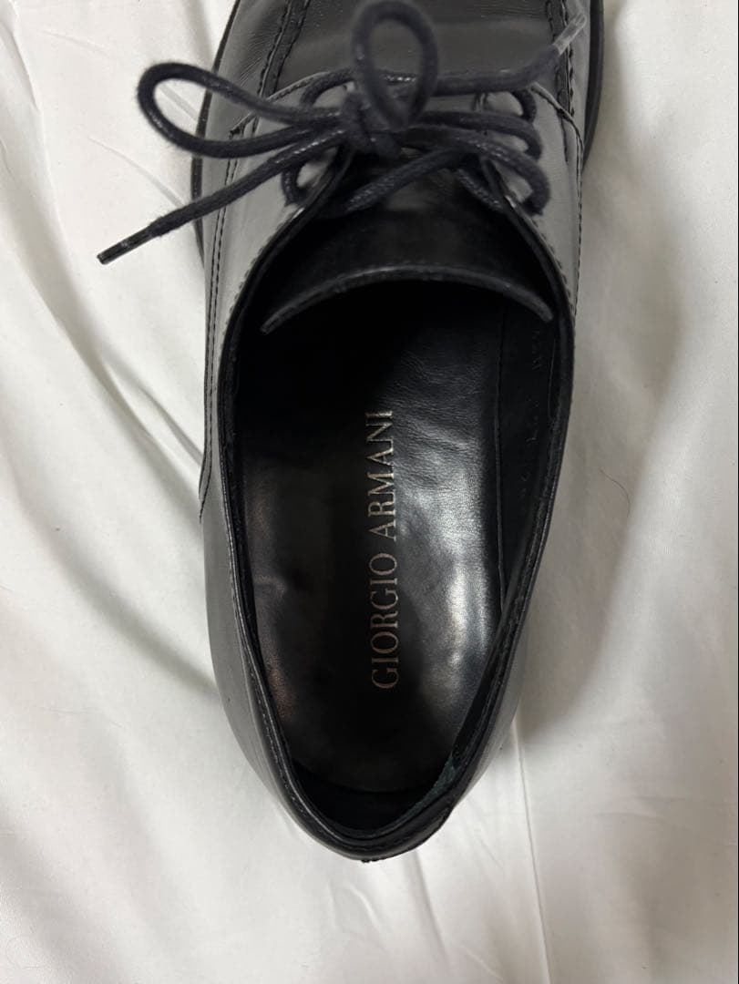 靴 GIORGIO ARMANI U-tip leather shoes